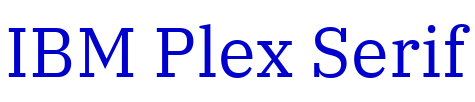 IBM Plex Serif police de caractère